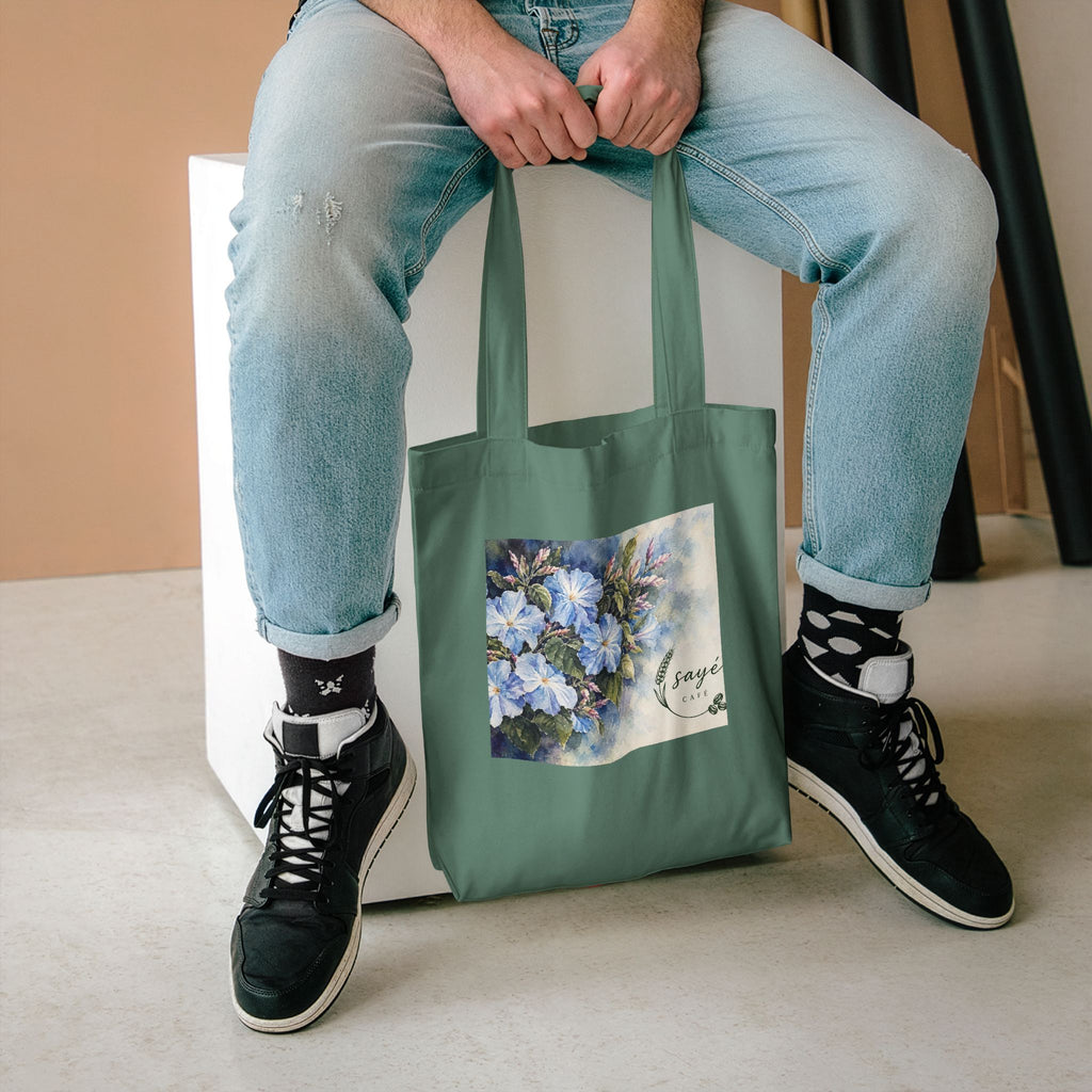 Canvas Tote Bag — Pink Watercolor Poppies Floral Market Tote