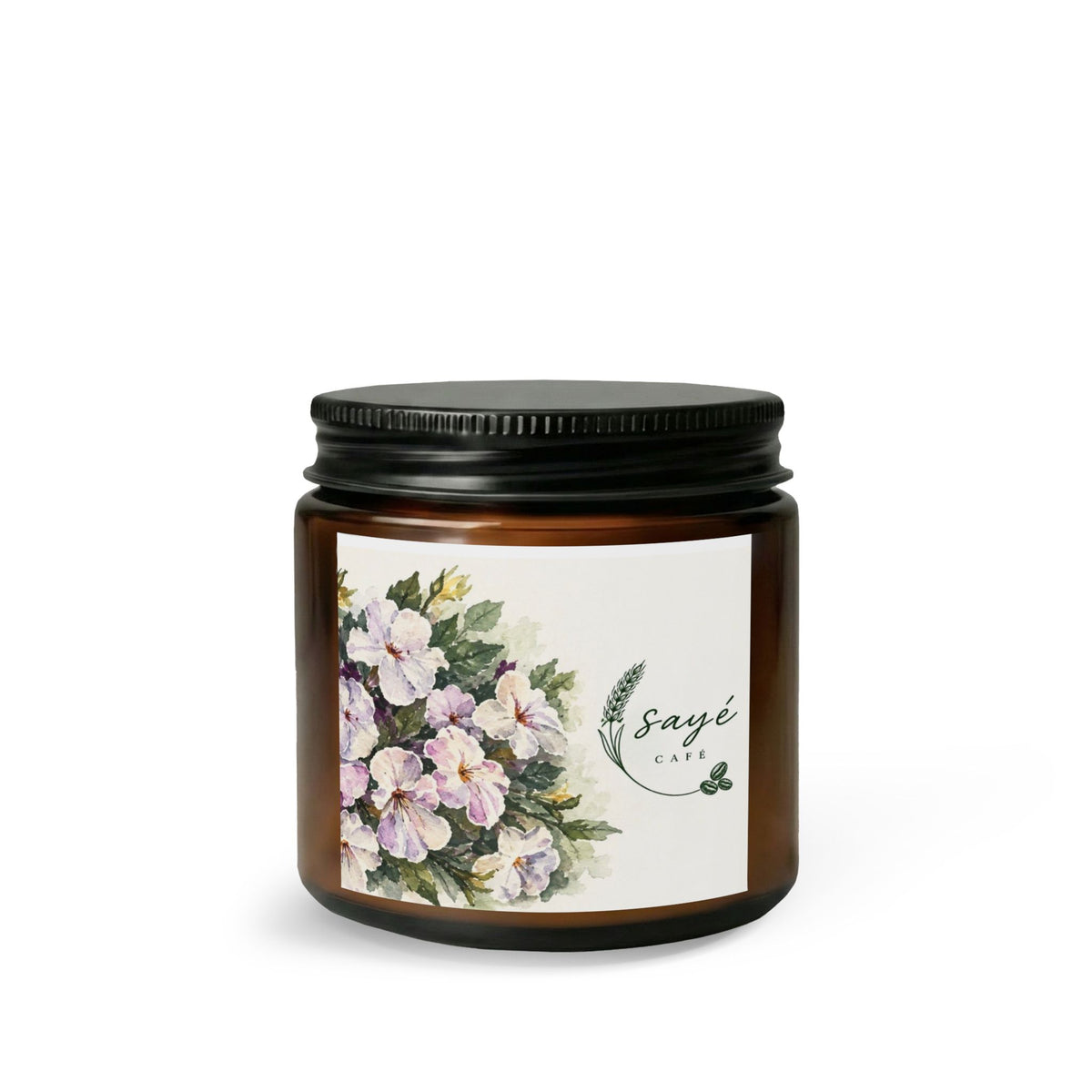 Gift Set, Scented Candle Jar — Coffee & Wheat Aromatherapy Candle with Wick Trimmer