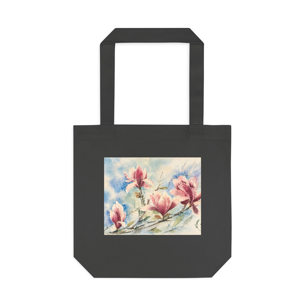 Floral Watercolor Tote Bag — "Sage" Botanical Cotton Shopper