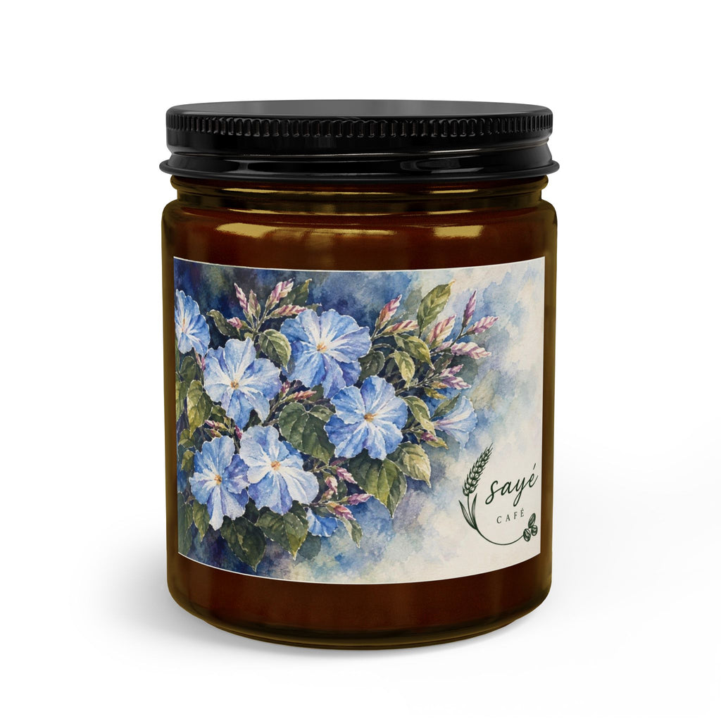 Gift Set, Scented Candle Jar — Coffee & Wheat Aromatherapy Candle with Wick Trimmer