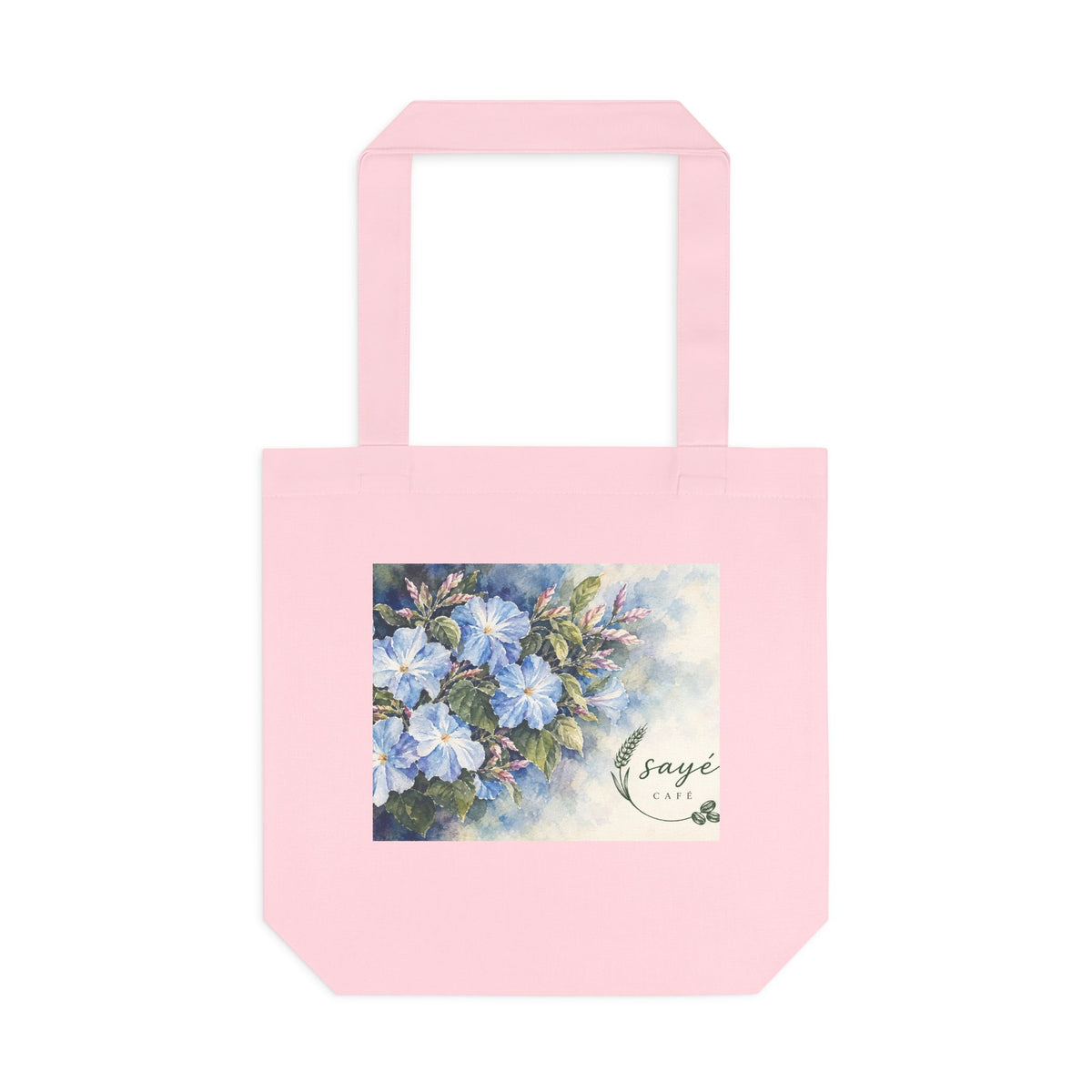 Canvas Tote Bag — Pink Watercolor Poppies Floral Market Tote