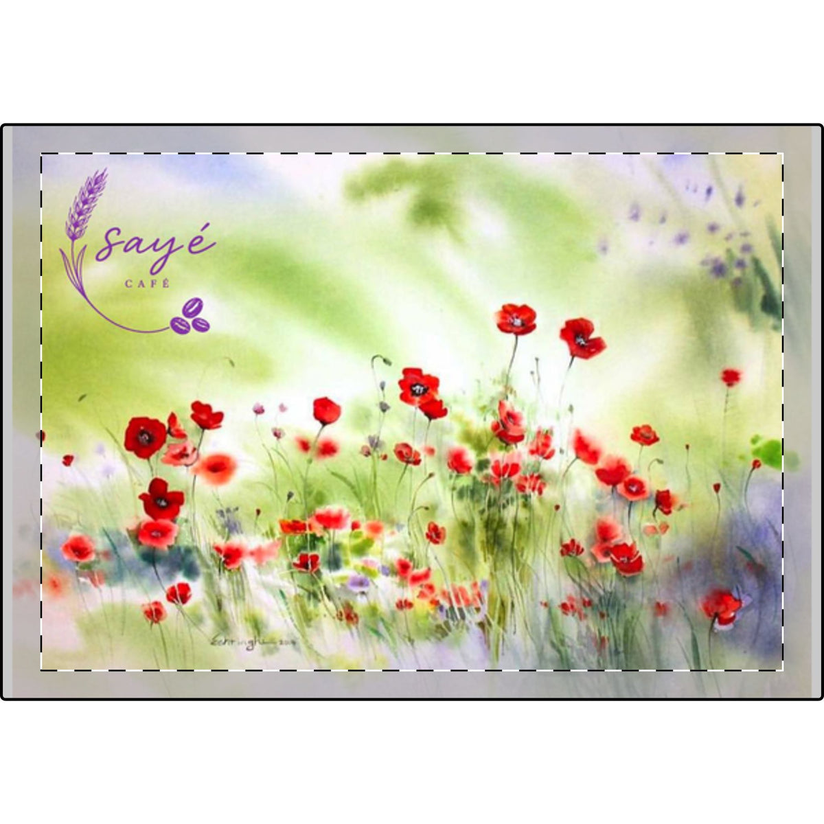 Soy Candle & Eye Mask Gift Set — Poppy Meadow Relaxation Kit