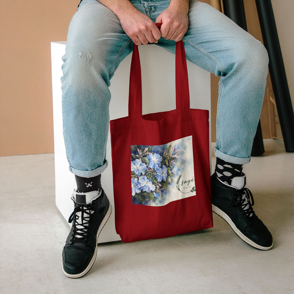 Canvas Tote Bag — Pink Watercolor Poppies Floral Market Tote