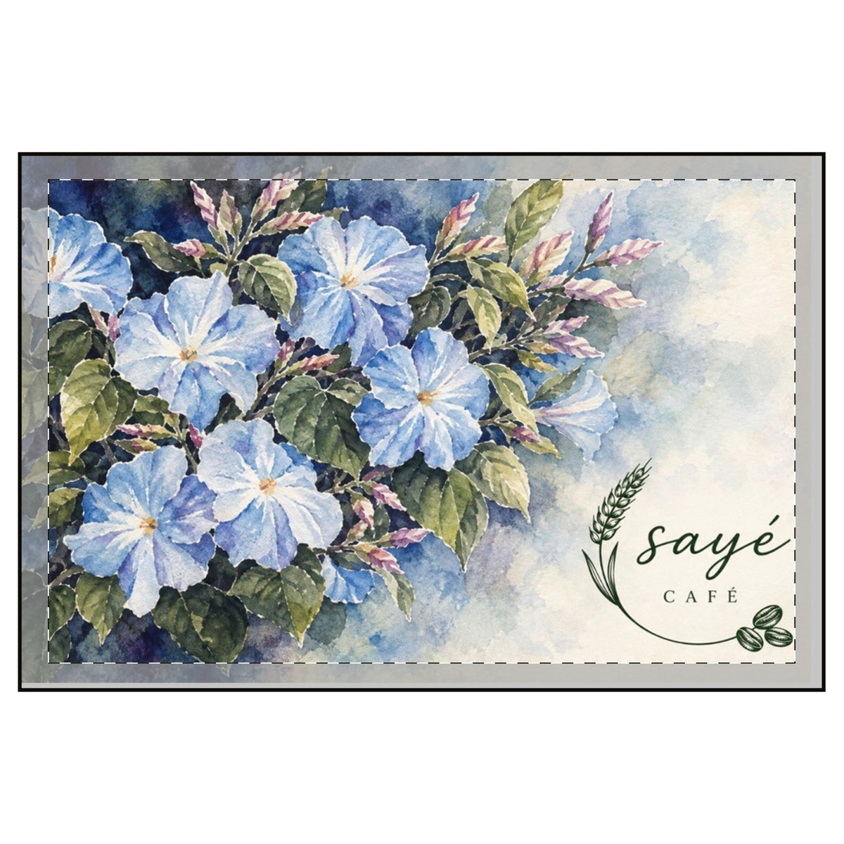 Blue Morning Glory 2-Piece Candle Set – Floral Soy Candle Gift
