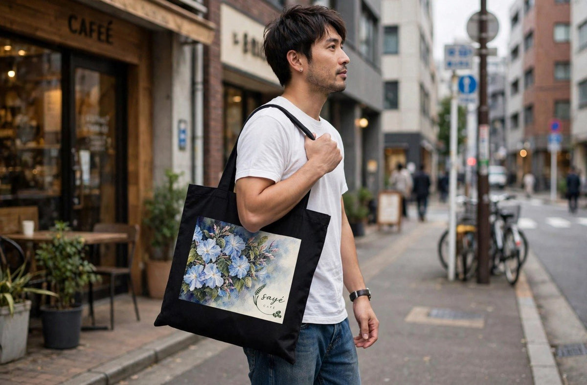 Canvas Tote Bag — Pink Watercolor Poppies Floral Market Tote
